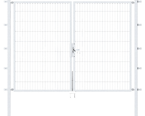 Doppeltor ALBERTS Flexo 250 x 180 cm Typ 6/5/6 Rahmen 40x40 inkl. Pfosten 6 x 6 cm feuerverzinkt