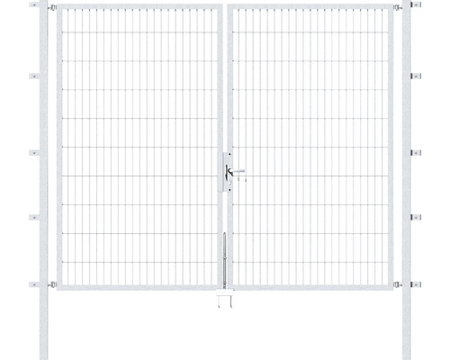 Doppeltor ALBERTS Flexo 250 x 200 cm Typ 6/5/6 Rahmen 40x40 inkl. Pfosten 6 x 6 cm feuerverzinkt