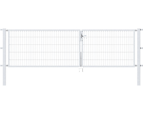 Doppeltor ALBERTS Flexo 350 x 100 cm Typ 6/5/6 Rahmen 40x40 inkl. Pfosten 8 x 8 cm feuerverzinkt