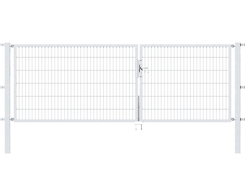 Doppeltor ALBERTS Flexo 350 x 120 cm Typ 6/5/6 Rahmen 40x40 inkl. Pfosten 8 x 8 cm feuerverzinkt