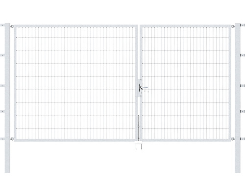 Doppeltor ALBERTS Flexo 350 x 180 cm Typ 6/5/6 Rahmen 40x40 inkl. Pfosten 8 x 8 cm feuerverzinkt