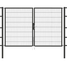 Doppeltor aus Metall für den Garten