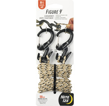Figure 9 Karabiner Seilspanner Set mit einem Arbeitslastlimit von 50 lbs und einem Seil von 2,44 m Länge