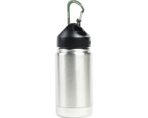 Trinkflasche aus Edelstahl mit Karabiner