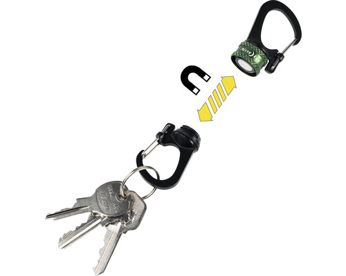 Magnetischer Schlüsselanhänger mit Karabinerhaken