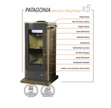 Kaminofen Xeoos Patagonia x5 Ming Yellow Naturstein 5 kW-thumb-13