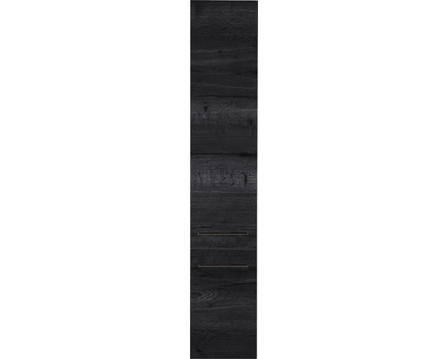 Schrankfront in Holzoptik mit Griffmulden