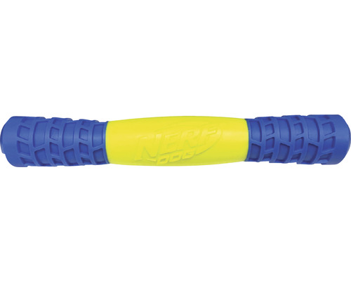 Hundespielzeug Nerf Dog Micro Squeak Exo Stick Gummi 29 cm blau/gelb
