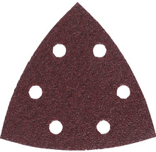 Dreieckiges Schleifpapier mit sechs Löchern