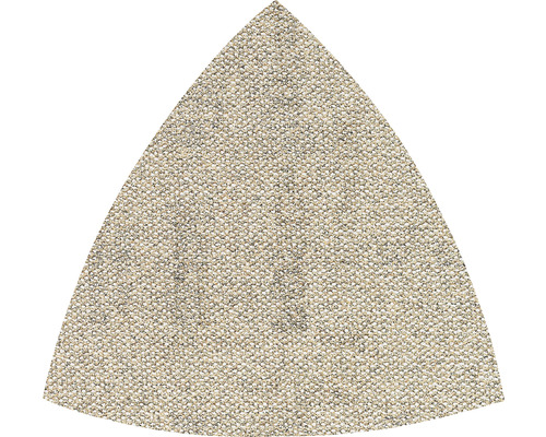Schleifblatt für Deltaschleifer Bosch, 93x93x93 mm, Korn 120, Ungelocht, 50 Stück Dreieckiger Teppich aus textilem Material