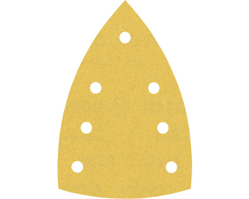 Schleifblatt für Deltaschleifer Bosch, 100x150 mm, Korn 180, Gelocht, 50 Stück Dreieckiges Schleifpapier mit Löchern