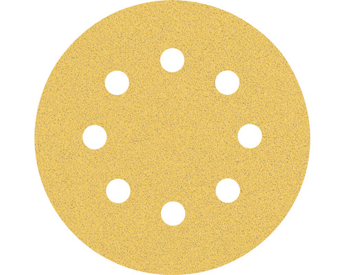 Schleifblatt für Exzenterschleifer Bosch Zubehör = Ø115 mm Korn 80 8 50 Stück Rundes Schleifpapier mit Löchern für Schleifarbeiten
