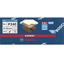 Bosch Expert Schleifpapier, Körnung P240, 150 mm Durchmesser, 50 Stück