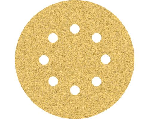 Schleifblatt für Exzenterschleifer Bosch, Ø125 mm, Korn 60, 8-Loch, 50 Stück Schleifscheibe mit Löchern