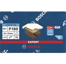 Bosch Expert Schleifblatt P180, 93x93 Millimeter, 50 Stück