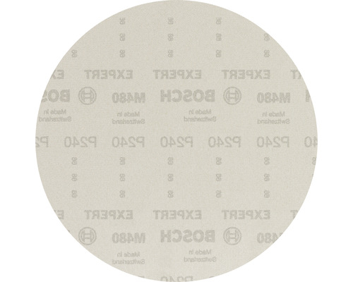 Schleifblatt für Exzenterschleifer Bosch, Ø225 mm, Korn 240, Ungelocht, 25 Stück Rundes Schleifpapier mit Bosch Logo und EXPERT Aufdruck