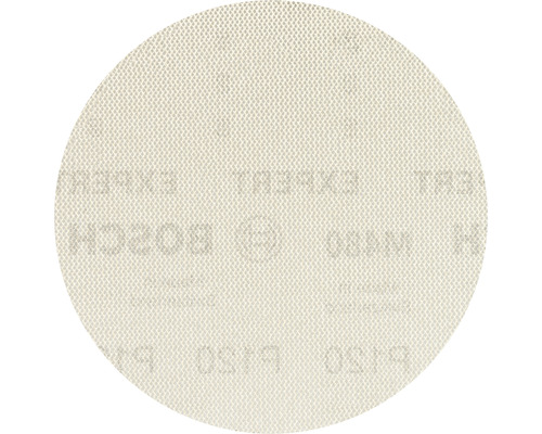 Schleifblatt für Exzenterschleifer Bosch, Ø125 mm, Korn 120, Ungelocht, 50 Stück