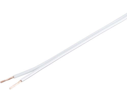 Lautsprecherkabel (H)03VH-H 2x0,75 mm² flexibel, weiß