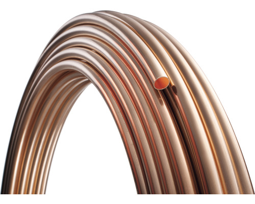 Kupferrohr im Ring 15x1 mm 50 m 7064386 Kupferrohr in gerollter Form