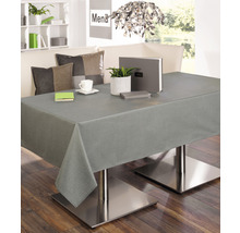 Esstisch mit grauem Tischtuch im Esszimmer