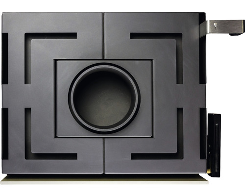 Ofenanschluss mit geometrischem Design