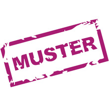 Stempel mit dem Wort Muster