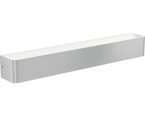 LED Wandleuchte SANIA 5 26,5 W 2700 lm 3000 K warmweiß 80x620x90 mm IP44 nickel/weiß Rechteckige Wandleuchte aus Metall