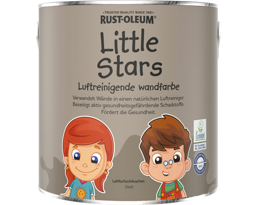 Wandfarbe Little Stars Lebkuchenhäuschen braun 2,5 L