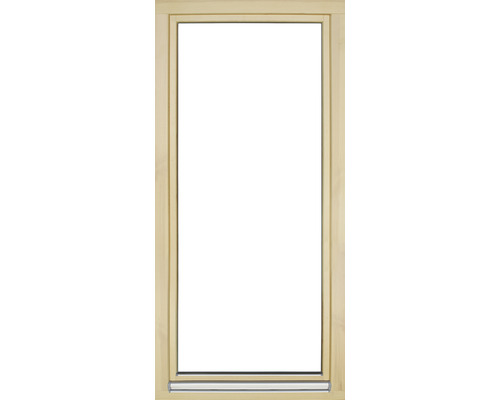 Holzfensterrahmen mit leerem Fenster