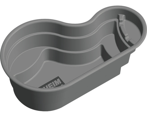 Fertigteich EHEIM Lake 300 146 x 87 x 53 cm 300 l Grauer Fertigpool aus Kunststoff