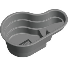 Graue Teichform aus Kunststoff