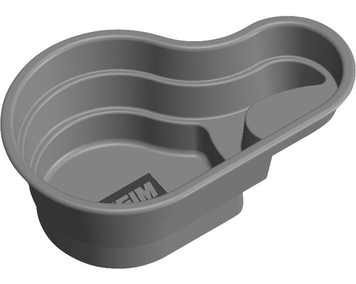 Graue Teichform aus Kunststoff