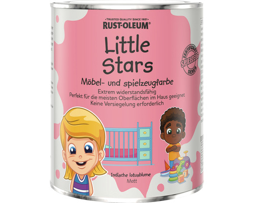 Little Stars Möbelfarbe und Spielzeugfarbe Indische Lotusblume pink 750 ml