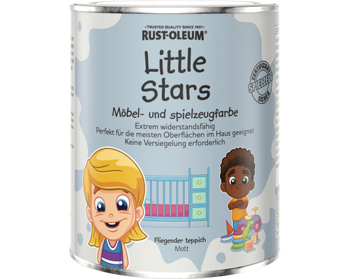 Little Stars Möbelfarbe und Spielzeugfarbe Fliegender Teppich grau 750 ml