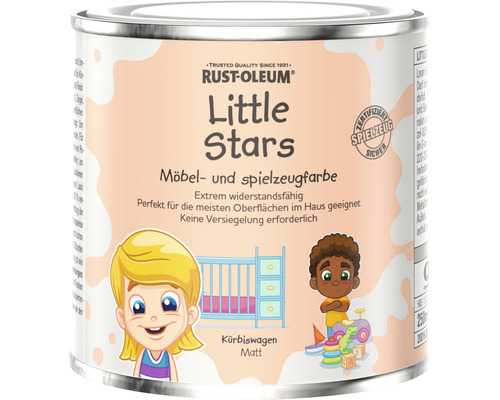Little Stars Möbelfarbe und Spielzeugfarbe Kürbiswagen matt orange 250 ml