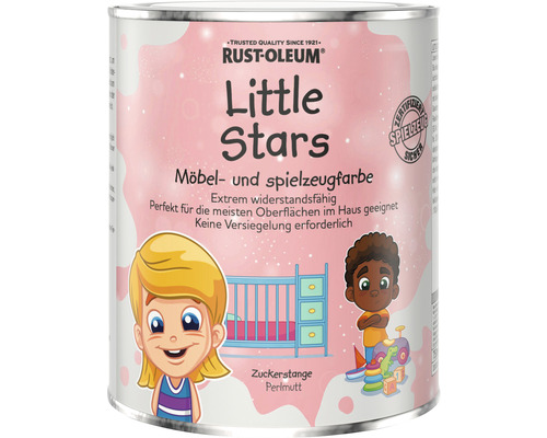 Little Stars Möbelfarbe und Spielzeugfarbe Perlmut Zuckerstange pink 750 ml