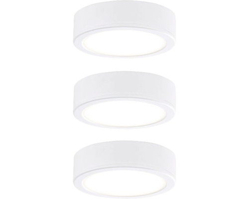 LED Aufbauleuchten-Set Pukk 3,5 W Ø 65 mm weiß 3 Stk. LED Aufbauleuchten-Set Pukk 3,5 W Ø 65 mm weiß 3 Stk.