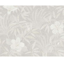 Tapete mit Pflanzen- und Blumenmuster