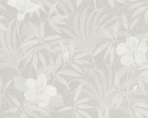Tapete mit Pflanzen- und Blumenmuster
