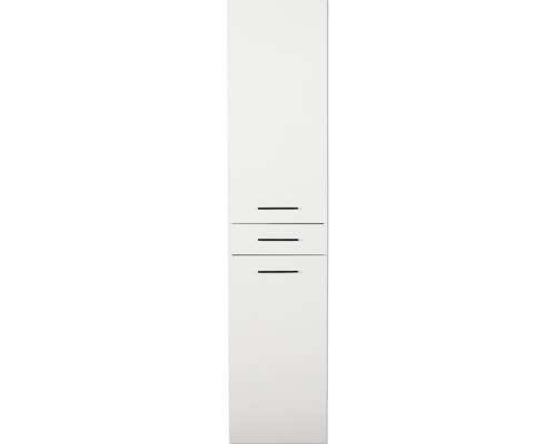 Hochschrank Marlin 3400 Basic mit 2 Türen 178,7x40x34,8 cm weiß glänzend/weiß matt
