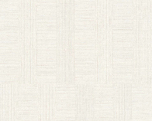 Weiße Tapete mit textiler Struktur