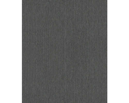 Vliestapete 32843 Vintage Deluxe Uni schwarz anthrazit Graue Tapete mit feiner Struktur