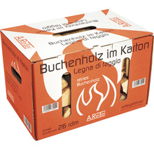 Brennholz aus Buche im Karton