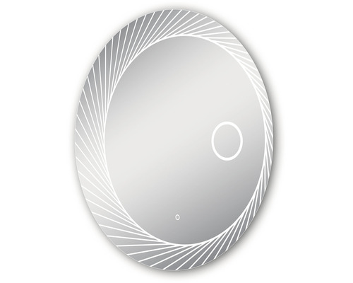 Runder Spiegel mit umlaufender LED-Beleuchtung