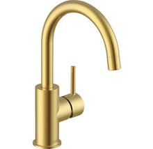Goldene Küchenarmatur mit Einhebelmischer