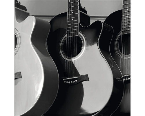 Glasbild Guitars 50x50 cm