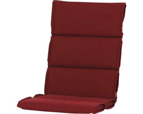 Auflage Niederlehner Dessin Uni rot, Olefin Polypropylen Auflage für Gartenstuhl