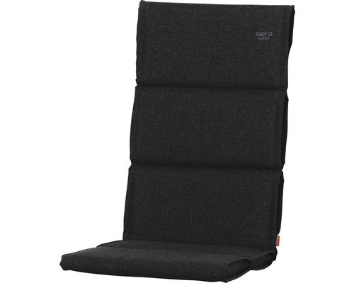 Auflage Dessin Uni 120 cm, Olefin Polypropylen anthrazit Sitzkissen für Gartenstühle