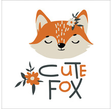 "Illustration eines Fuchses mit dem Text ""Cute Fox"""