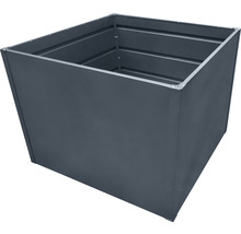 Quadratischer Pflanzkasten aus Metall für den Garten